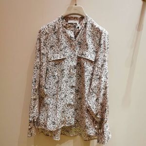 Chloe floral silk blouse